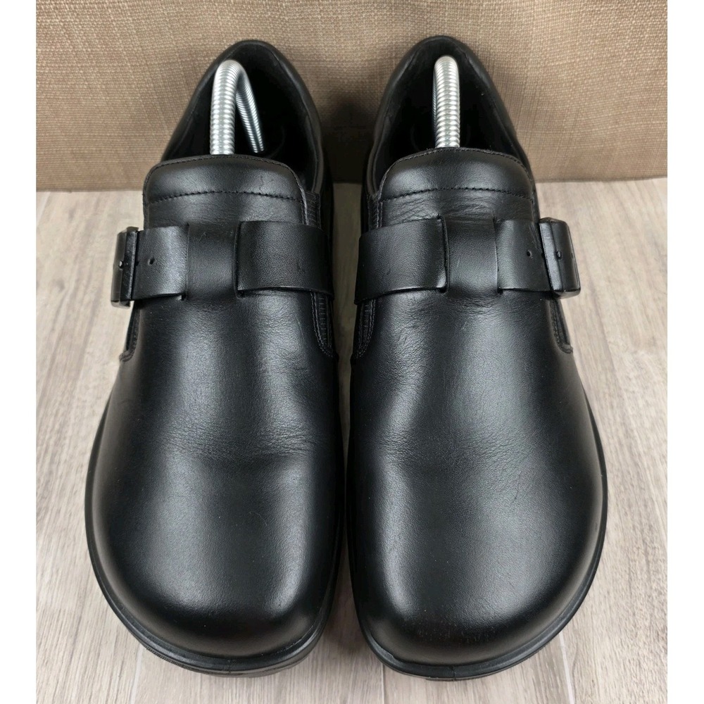 Birkenstock Caris Pro Womens Shoes Sz 9 Black Leather Adjustable Buckle *Read